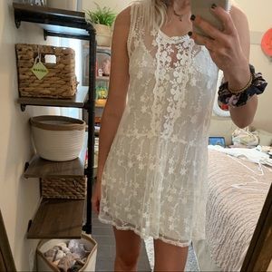 Cream colored summer dress